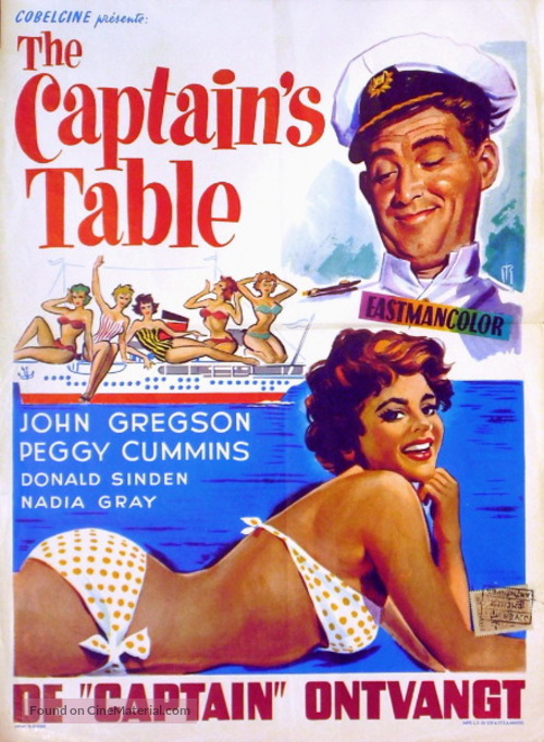 The Captain&#039;s Table - Belgian Movie Poster