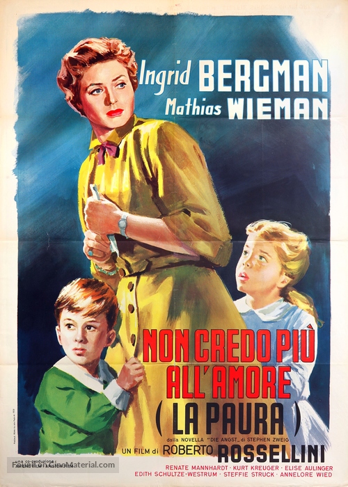 La paura - Italian Movie Poster