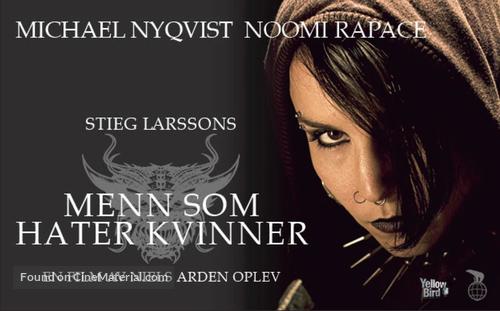 M&auml;n som hatar kvinnor - Norwegian Movie Poster