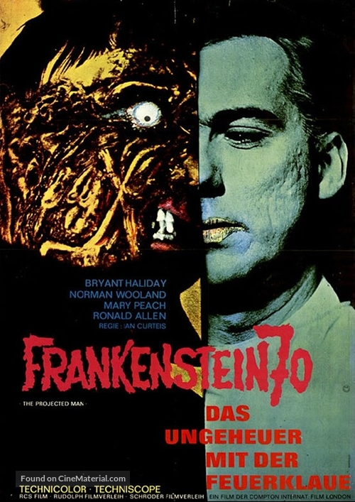 The Projected Man - German Movie Poster