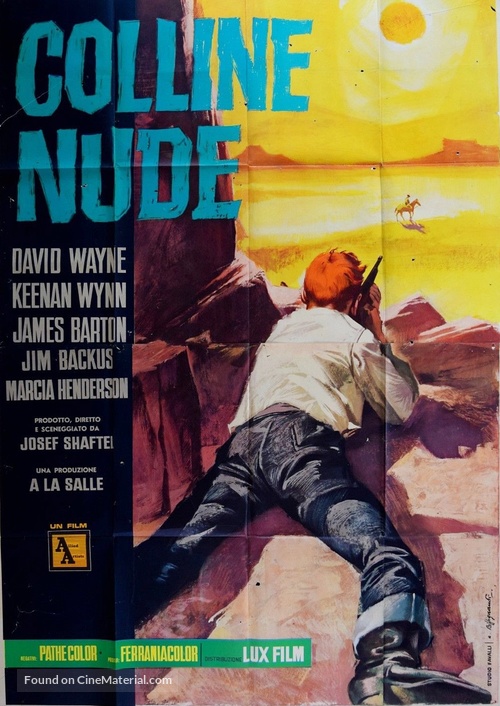 The Naked Hills - Italian Movie Poster