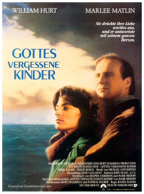 Children of a Lesser God - German Movie Poster