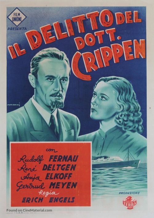 Dr. Crippen an Bord - Italian Movie Poster