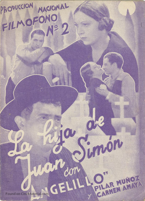 La hija de Juan Sim&oacute;n - Spanish Movie Poster