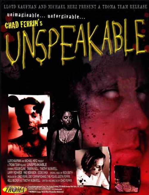 Unspeakable - poster