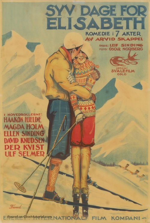 Syv dager for Elisabeth - Norwegian Movie Poster