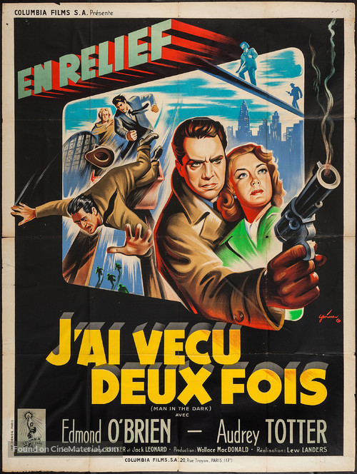 Man in the Dark - French Movie Poster