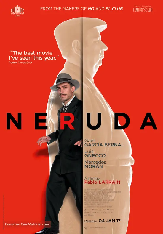 Neruda - Belgian Movie Poster