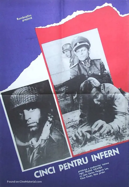 5 Per L Inferno 1969 Romanian Movie Poster