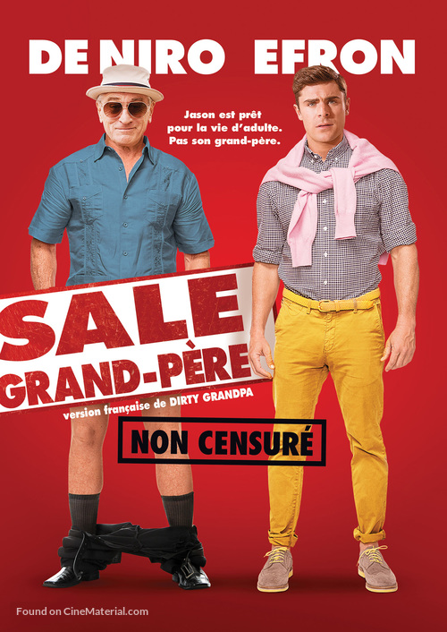 Dirty Grandpa - Canadian DVD movie cover