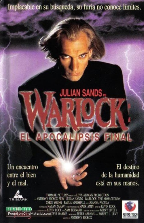 Warlock: The Armageddon - Spanish VHS movie cover