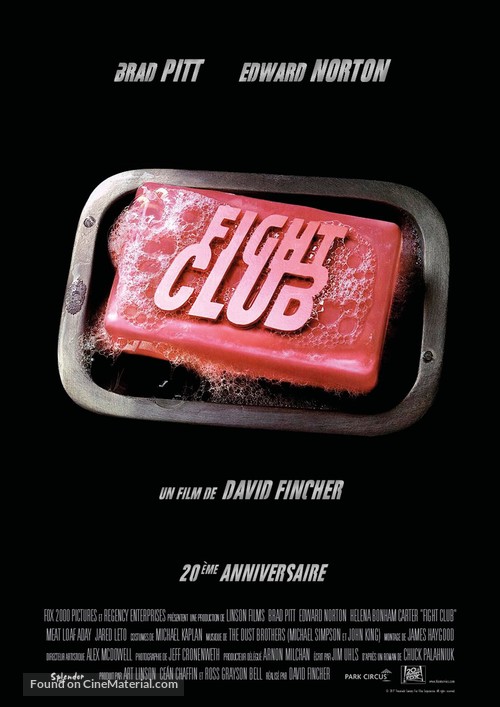 Fight Club - French Re-release movie poster