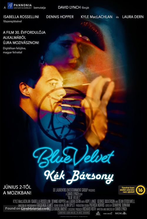 Blue Velvet - Hungarian Movie Poster