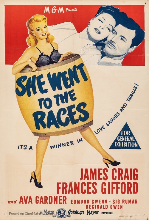 She Went to the Races - Australian Movie Poster