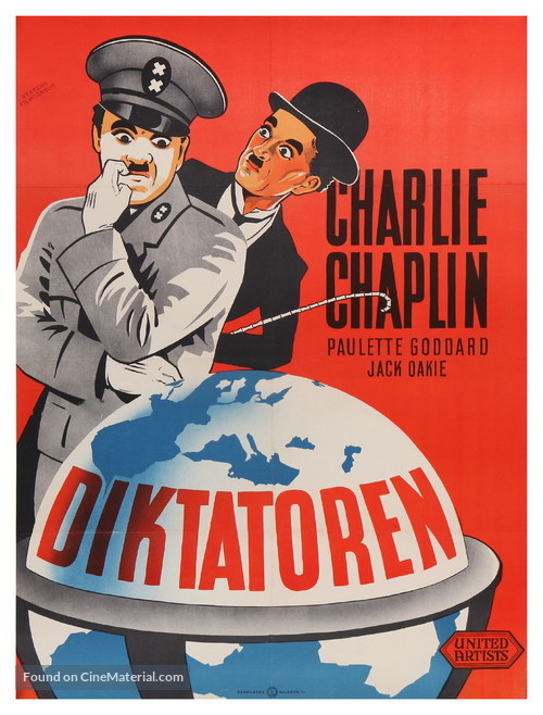 The Great Dictator - Danish Movie Poster