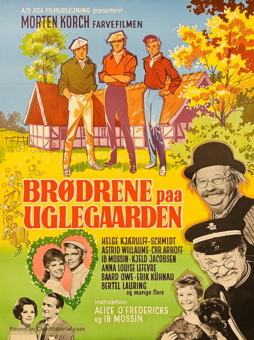 Br&oslash;drene p&aring; Uglegaarden - Danish Movie Poster