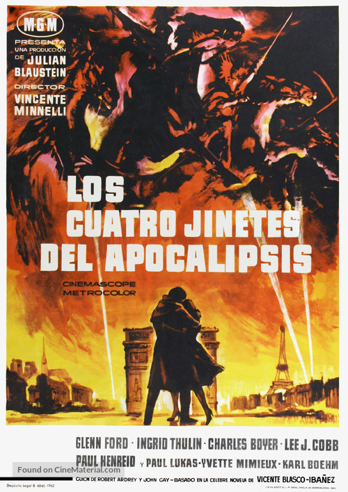 The Four Horsemen of the Apocalypse - Spanish Movie Poster