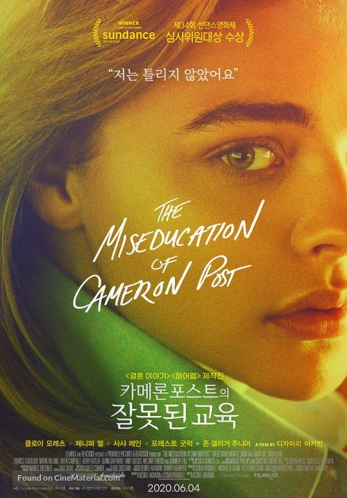 The Miseducation of Cameron Post - South Korean Movie Poster