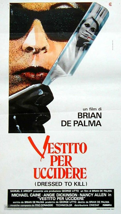 Dressed to Kill - Italian Movie Poster