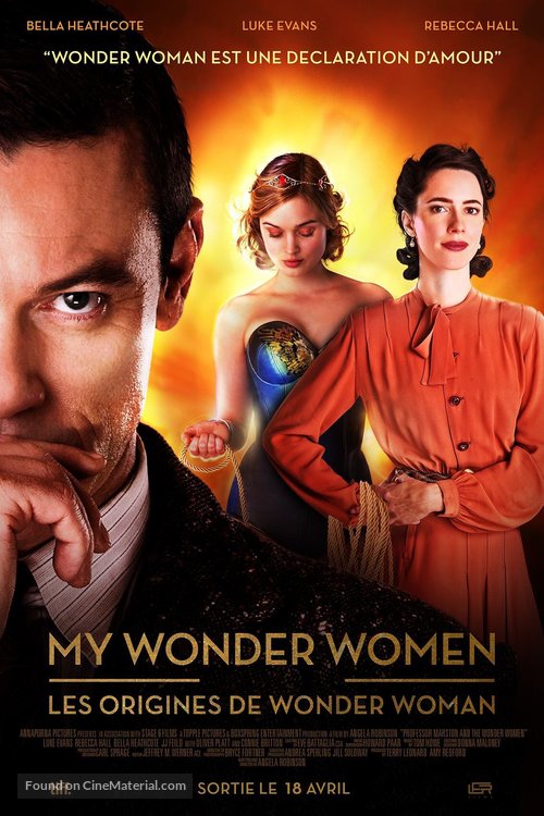 Professor Marston &amp; the Wonder Women - French Movie Poster