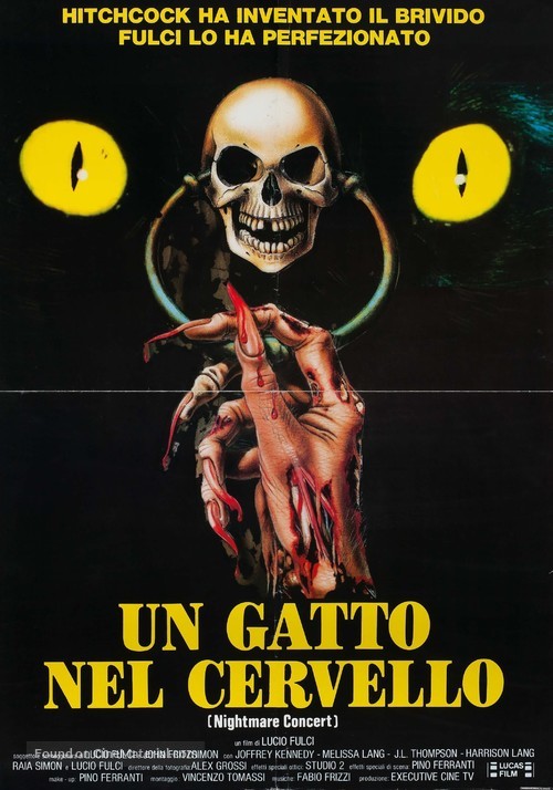 Un gatto nel cervello - Italian Movie Poster