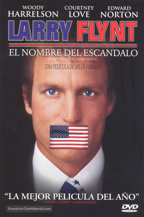 The People Vs Larry Flynt - Argentinian DVD movie cover