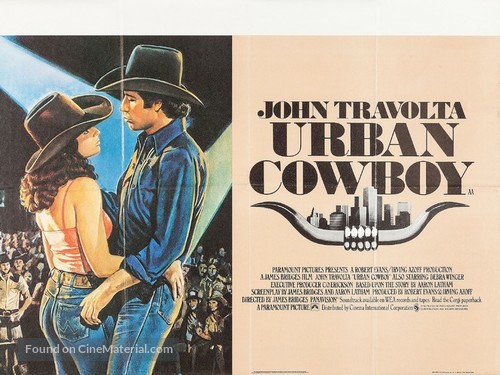 Urban Cowboy - British Movie Poster
