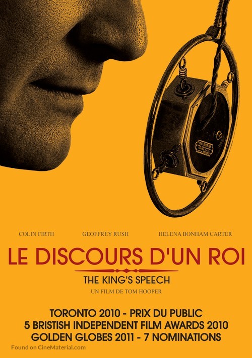 The King&#039;s Speech - French Movie Poster
