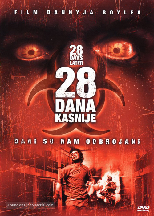 28 Days Later... - Croatian DVD movie cover
