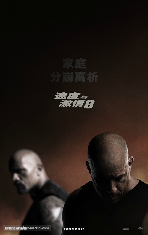 The Fate of the Furious - Chinese Movie Poster