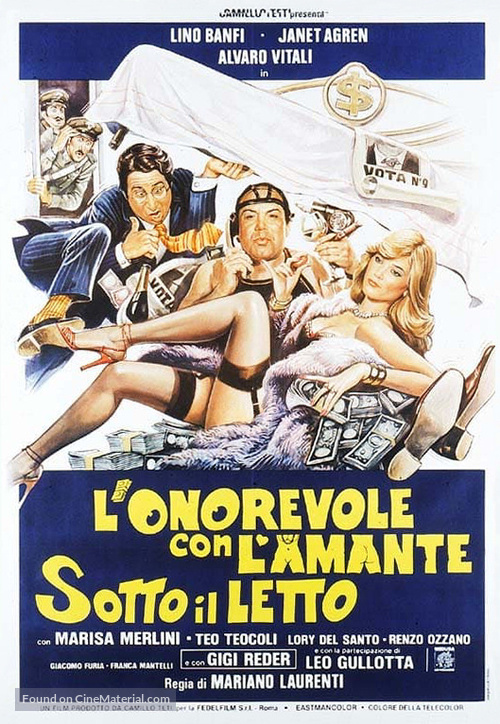 L&#039;onorevole con l&#039;amante sotto il letto - Italian Movie Poster