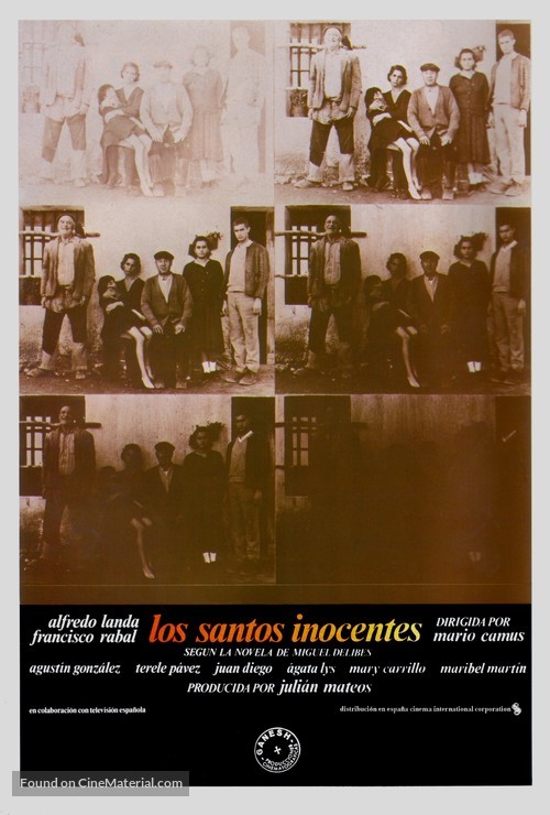 Los santos inocentes - Spanish Movie Poster