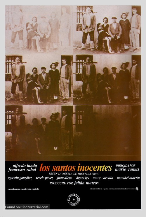 Los santos inocentes - Spanish Movie Poster