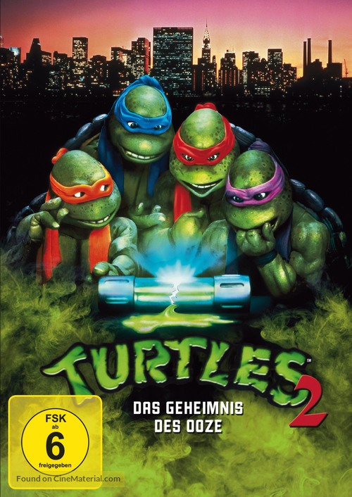 Teenage Mutant Ninja Turtles II: The Secret of the Ooze - German Movie Cover