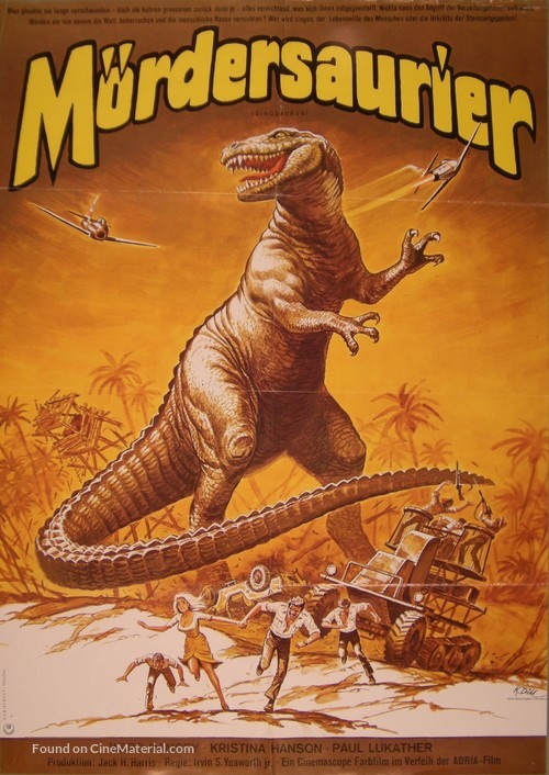 Dinosaurus! - German Movie Poster