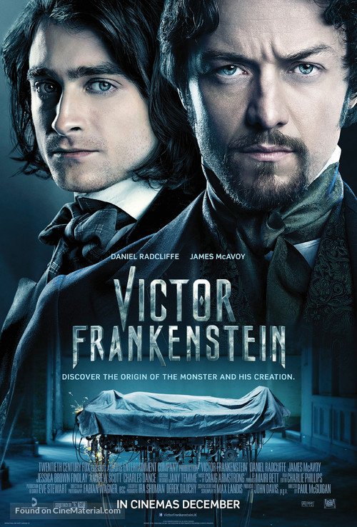 Victor Frankenstein - British Movie Poster