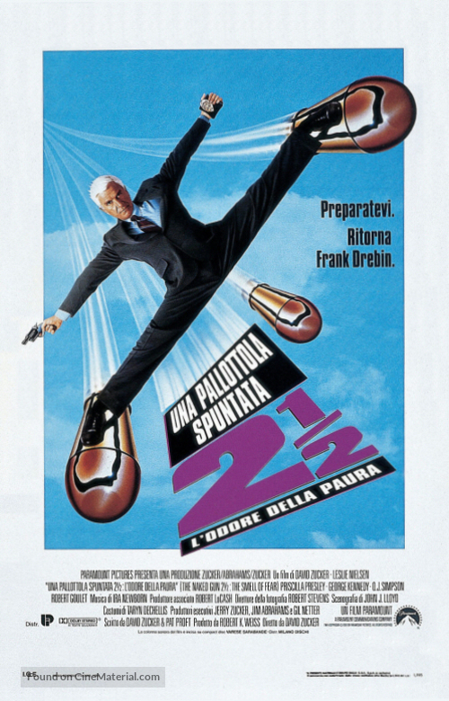 The Naked Gun 2&frac12;: The Smell of Fear - Italian Theatrical movie poster