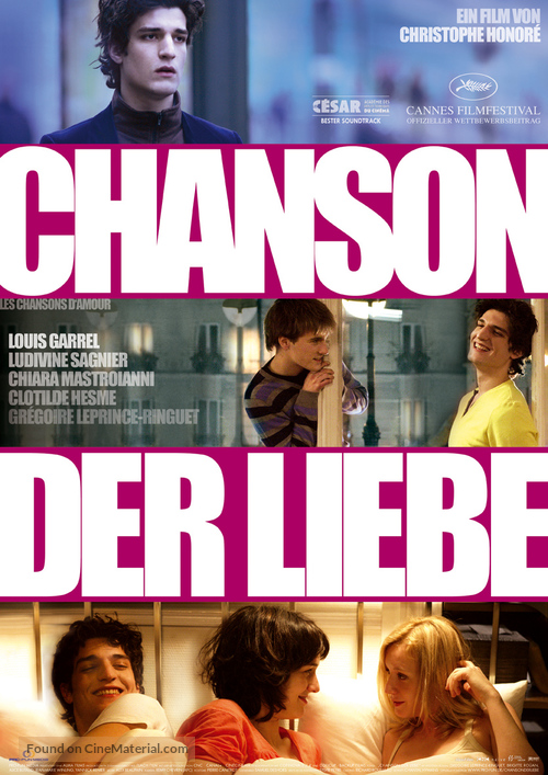 Les chansons d&#039;amour - German Movie Poster