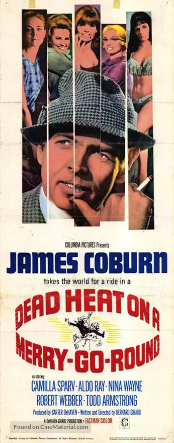 Dead Heat On A Merry Go Round 1966 Movie Poster dead-heat-on-a-merry-go-round-1966-movie-poster