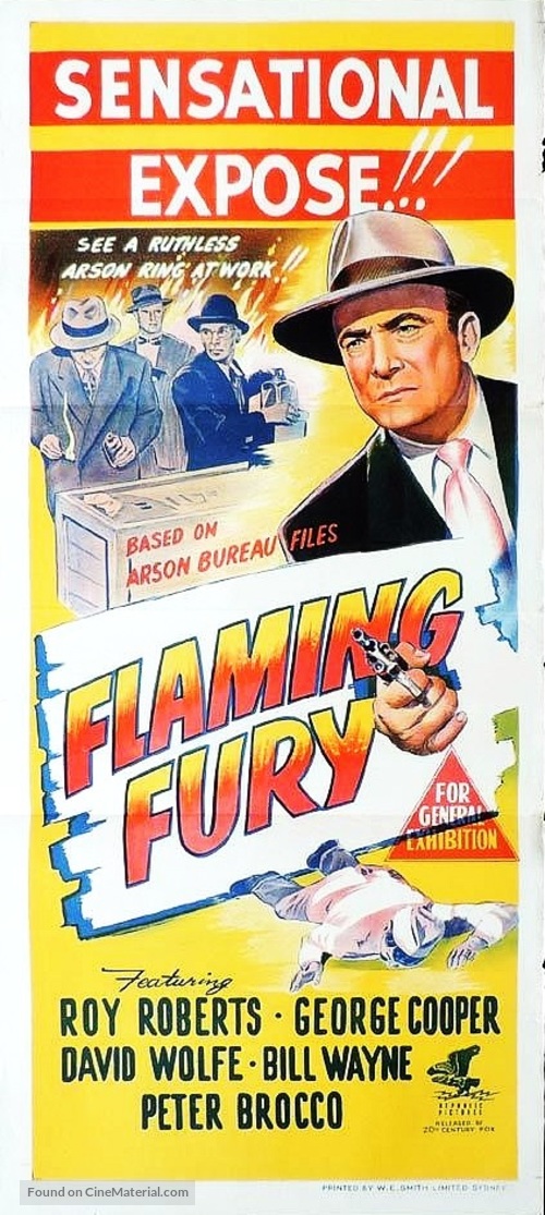 Flaming Fury - Australian Movie Poster