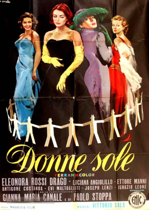 Donne sole - Italian Movie Poster