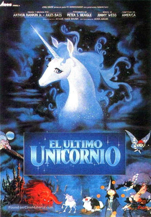 The Last Unicorn - Spanish Movie Poster