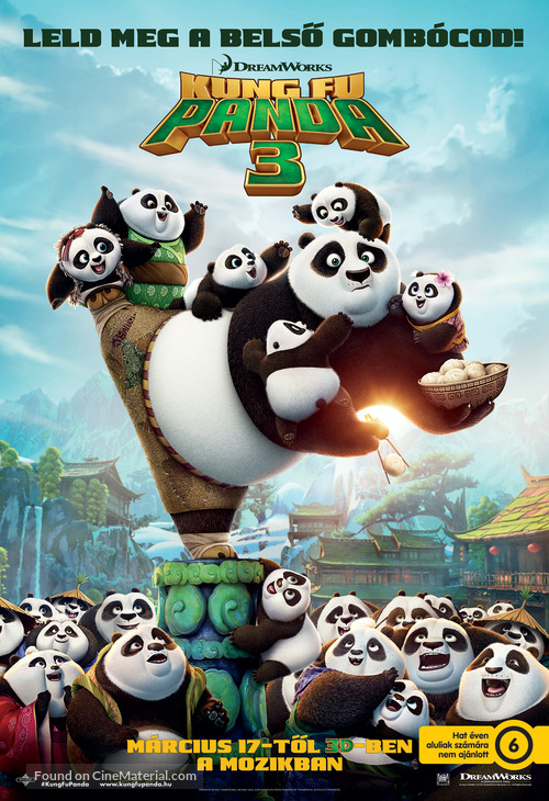 Kung Fu Panda 3 - Hungarian Movie Poster