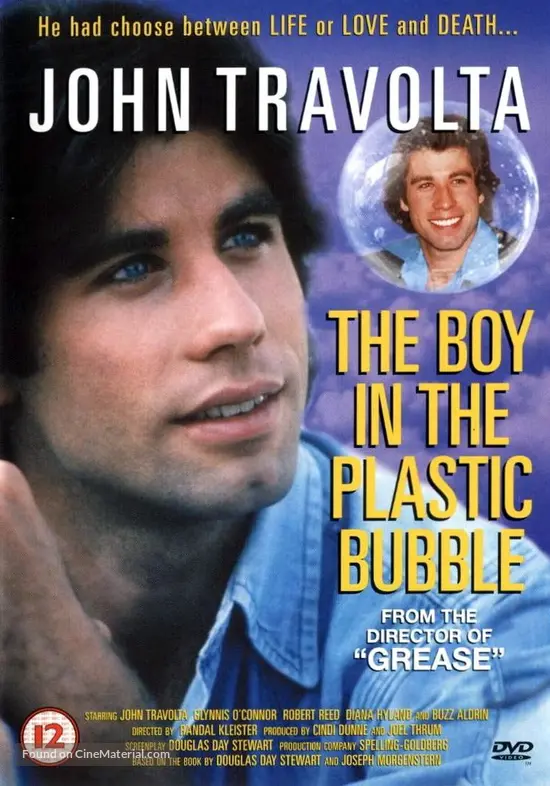 The Boy in the Plastic Bubble - British DVD movie cover