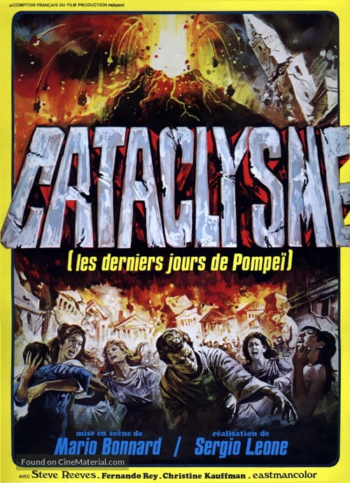 Ultimi giorni di Pompei, Gli - French Re-release movie poster