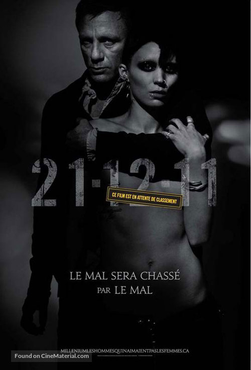 The Girl with the Dragon Tattoo - Canadian Movie Poster