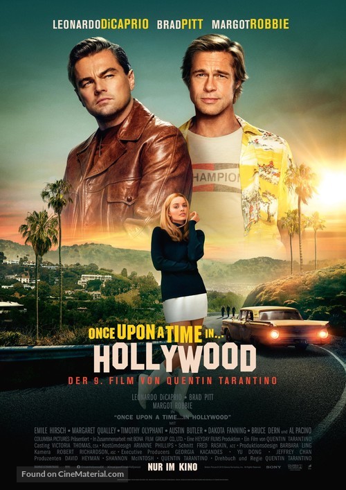 Once Upon a Time in Hollywood - German Movie Poster