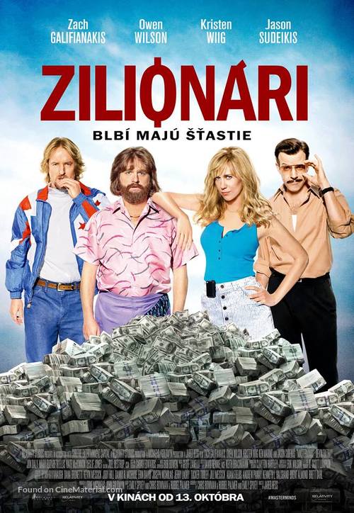 Masterminds - Slovak Movie Poster