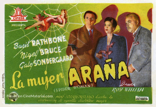 The Spider Woman - Spanish Movie Poster