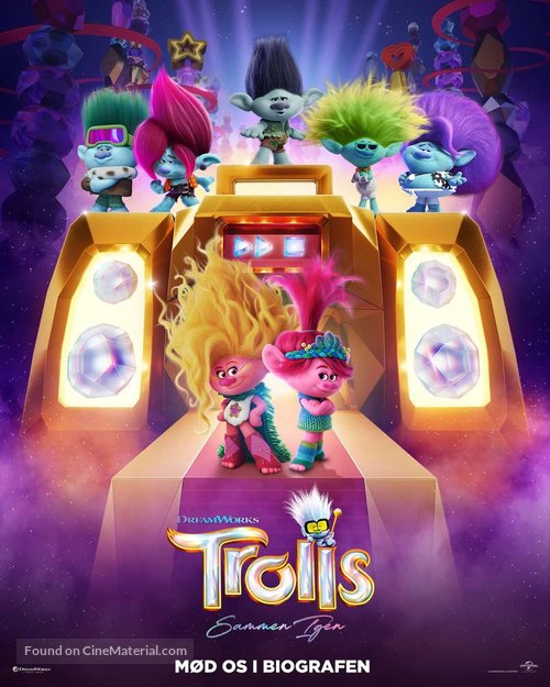Trolls Band Together - Danish Movie Poster